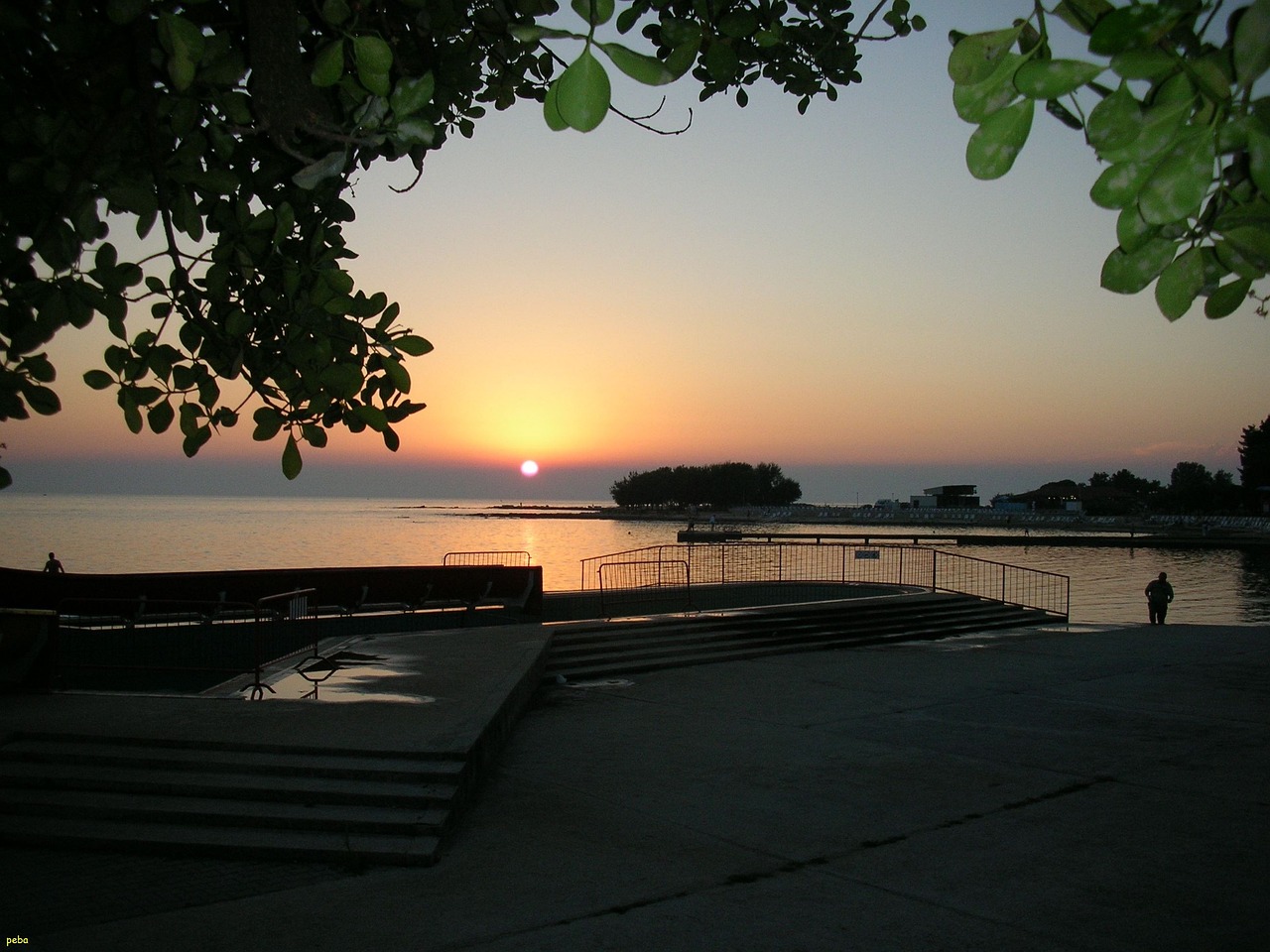 Sonnenuntergang in Katoro bei Umag, Kroatien